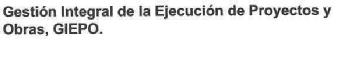 Imagen de GESTION INTEGRAL DE LA EJECUCION DE PROYECTOS Y OBRAS, GIEPO