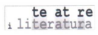 Imagen de TEATRE I LITERATURA