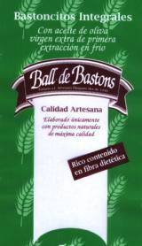 Imagen de BASTONCITOS INTEGRALES CON ACEITE DE OLIVA VIRGEN EXTRA DE PRIMERA EXT RACCION EN FRIO BALL DE BASTONS CALIDAD ARTESANA ELABORADO UNICAMENTE CON PRODUCTOS NATURALES DE MAXIMA CALIDAD RICO CONTENIDO EN FIBRA DIETETICA