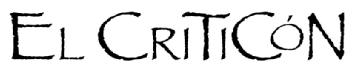 Imagen de EL CRITICON