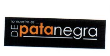 Imagen de LO NUESTRO ES DE PATA NEGRA