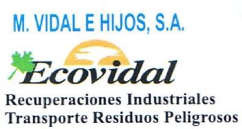 Imagen de M. VIDAL E HIJOS, S.A. ECOVIDAL