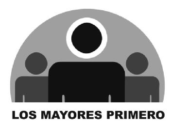 Imagen de LOS MAYORES PRIMERO