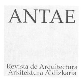 Imagen de ANTAE REVISTA DE ARQUITECTURA ARKITEKTURA ALDIZKARIA