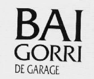 Imagen de BAI GORRI DE GARAGE
