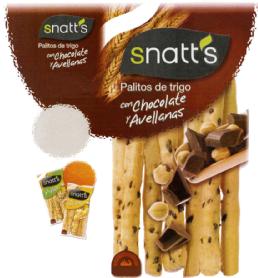 Imagen de SNATT\'S PALITOS DE TRIGO CON CHOCOLATE Y AVELLANAS