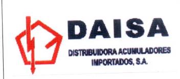 Imagen de DAISA DISTRIBUIDORA ACUMULADORES IMPORTADOS, S.A