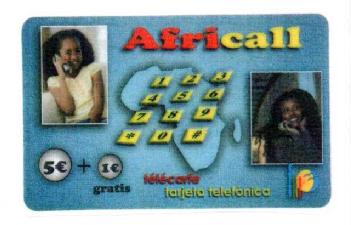 Imagen de AFRICALL TARJETA TELEFONICA