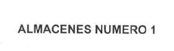 Imagen de ALMACENES NUMERO 1