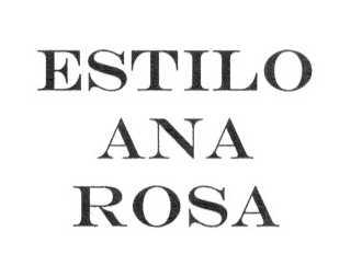 Imagen de ESTILO ANA ROSA