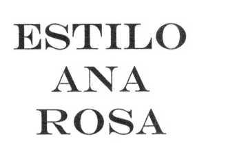 Imagen de ESTILO ANA ROSA