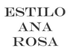 Imagen de ESTILO ANA ROSA