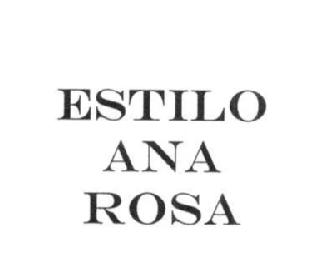 Imagen de ESTILO ANA ROSA