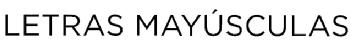 Imagen de LETRAS MAYUSCULAS