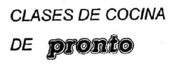 Imagen de CLASES DE COCINA DE PRONTO