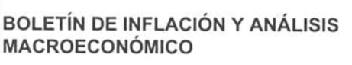 Imagen de BOLETIN DE INFLACION Y ANALISIS MACROECONOMICO