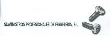 Imagen de SUMINISTROS PROFESIONALES DE FERRETERIA, S.L