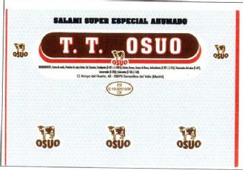 Imagen de SALAMI SUPER ESPECIAL AHUMADO T.T. OSUO