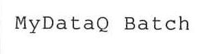Imagen de MYDATAQ BATCH