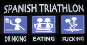 Imagen de SPANISH TRIATHLON DRINKING EATING FUCKING