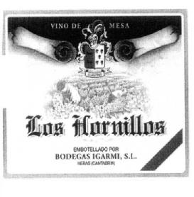 Imagen de VINO DE MESA LOS HORNILLOS EMBOTELLADO POR BODEGAS IGARMI, S.L