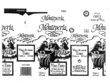 Imagen de MONTEPERLA VINO DE MESA TINTO