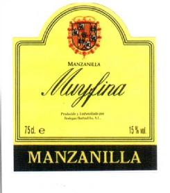 Imagen de MUYFINA PRODUCIDO Y EMBOTELLADO POR BODEGAS BARBADILLO, S.L. MANZANILLA
