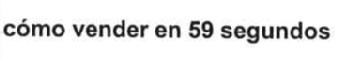 Imagen de COMO VENDER EN 59 SEGUNDOS