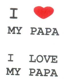 Imagen de I MY PAPA I LOVE MY PAPA