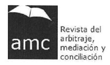 Imagen de REVISTA DEL ARBRITRAJE MEDIACION Y CONCILIACION
