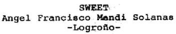 Imagen de SWEET ANGEL FRANCISCO MENDI SOLANAS -LOGROÑO-