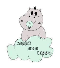 Imagen de HAPPY AS A HIPPO