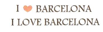 Imagen de I BARCELONA I LOVE BARCELONA
