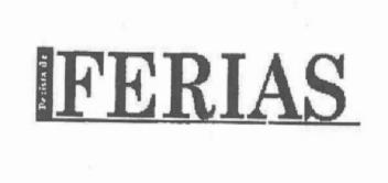 Imagen de REVISTA DE FERIAS