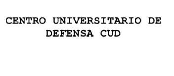 Imagen de CENTRO UNIVERSITARIO DE DEFENSA CUD