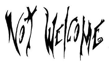 Imagen de NOT WELCOME