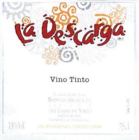 Imagen de LA DESCARGA VINO TINTO