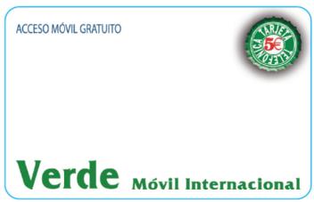 Imagen de ACCESO MOVIL GRATUITO VERDE MOVIL INTERNACIONAL