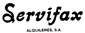 Imagen de SERVIFAX ALQUILERES, S.A
