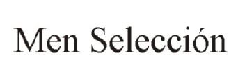 Imagen de MEN SELECCION