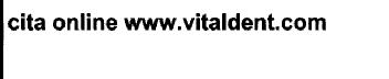 Imagen de CITA ONLINE WWW.VITALDENT.COM