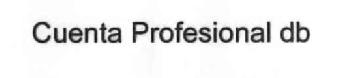 Imagen de CUENTA PROFESIONAL DB