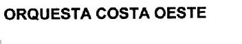 Imagen de ORQUESTA COSTA OESTE