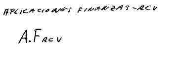 Imagen de APLICACIONES FINANZAS RCV A.F RCV