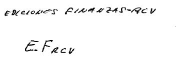 Imagen de EDICIONES FINANZAS -RCV E.FRCV