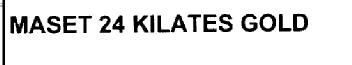 Imagen de MASET 24 KILATES GOLD