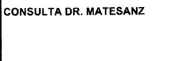Imagen de CONSULTA DR. MATESANZ