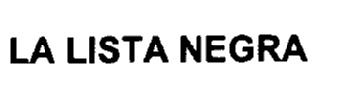 Imagen de LA LISTA NEGRA
