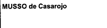 Imagen de MUSSO DE CASAROJO