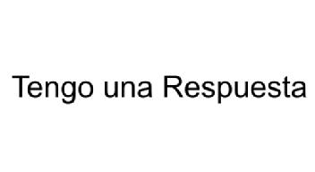 Imagen de TENGO UNA RESPUESTA